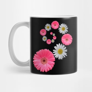 pink flowers daisies bloom floral blooming daisy Mug